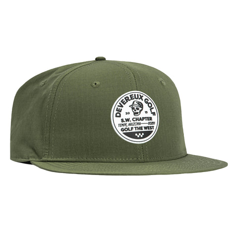 Devereux Patch The Player Snapback Hat - Olive Devereux