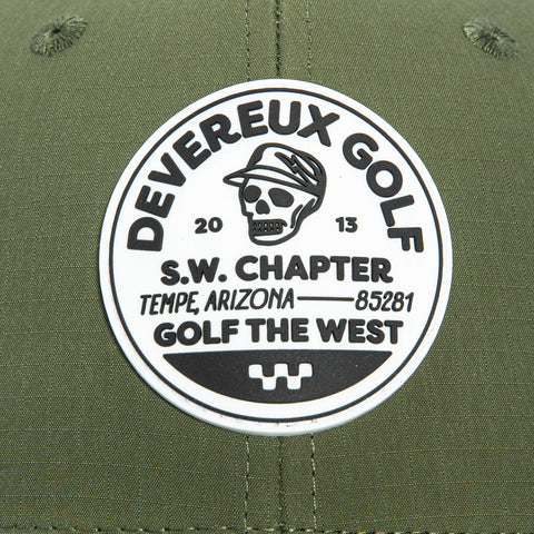 Devereux Patch The Player Snapback Hat - Olive Devereux