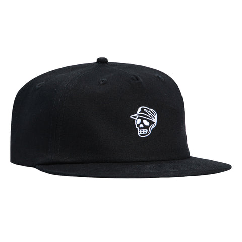 Devereux Skull Caddy The Heffy Adjustable Strapback Hat - Black Devereux