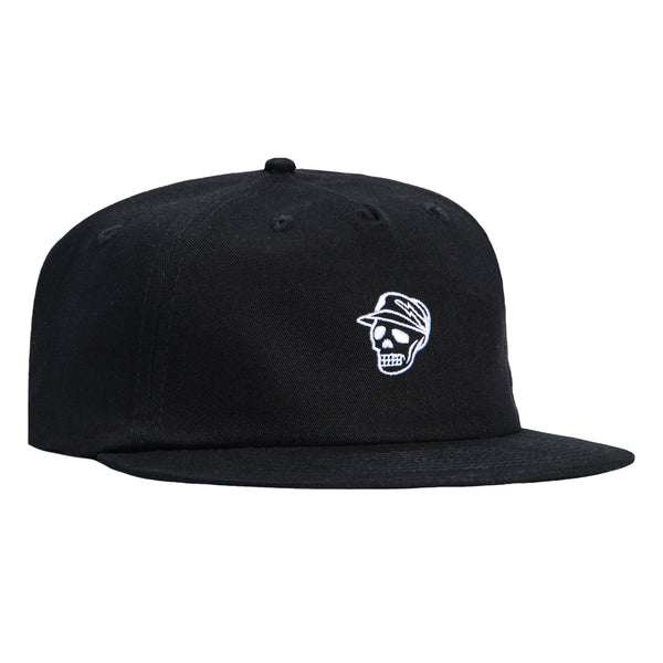 Devereux Skull Caddy The Heffy Adjustable Strapback Hat - Black