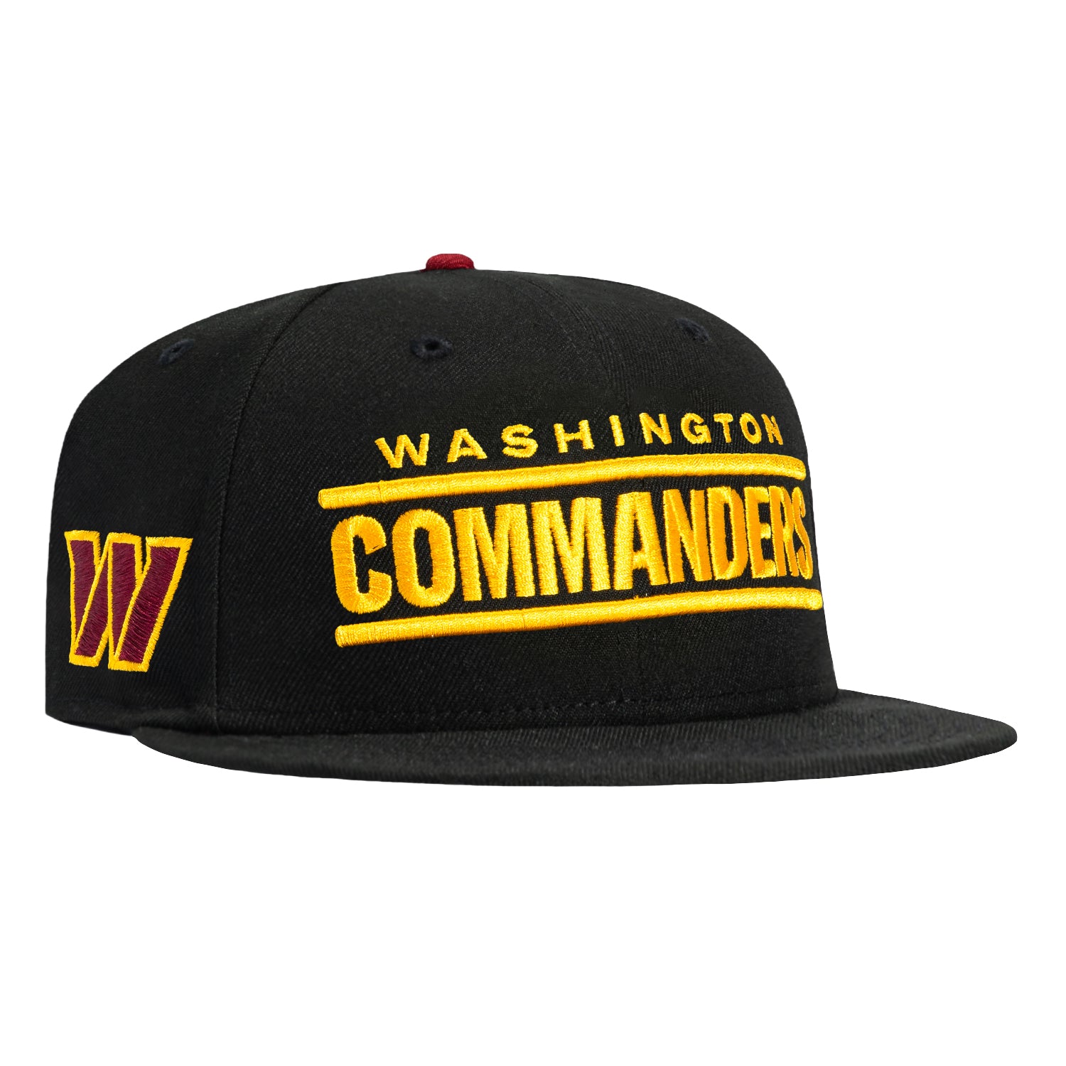New Era 59Fifty Washington Commanders Logo Patch Word Hat - Black – Hat ...