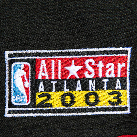 New Era 59Fifty Atlanta Hawks 2003 All Star Game Patch Hat - Black, Red New Era