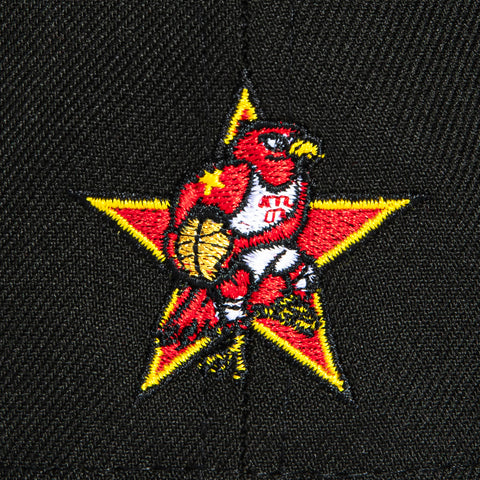New Era 59Fifty Atlanta Hawks 2003 All Star Game Patch Hat - Black, Red New Era