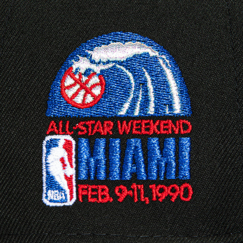 New Era 59Fifty Miami Heat 1990 All Star Game Patch Hat - Black New Era