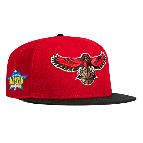New Era 59Fifty Atlanta Hawks 2005 All Star Game Patch Hat - Red, Black New Era