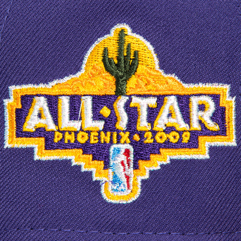 New Era 59Fifty Phoenix Suns 2009 All Star Game Patch Hat - Purple, Burnt Orange New Era
