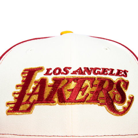 New Era 59Fifty Los Angeles Lakers 2007 All Star Game Patch Motion Rail Hat - White, Cardinal New Era