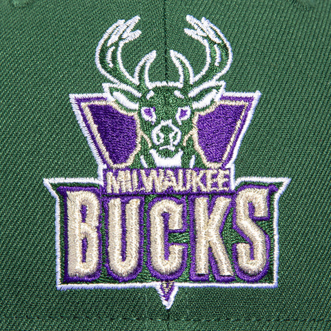 NBA CORE 2TONE BUCKS 93 GRN/PUR New Era