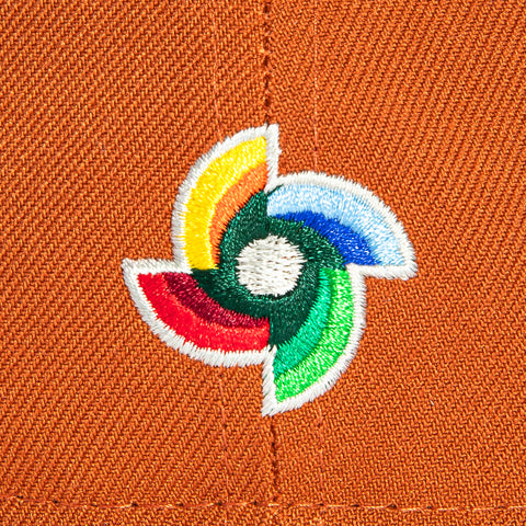 New Era 59Fifty Mexico World Baseball Classic Mexico Flag Patch Hat - Burnt Orange, Green New Era