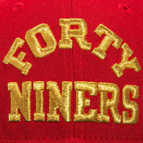 2TONE 49ERS SPELL OUT RED/BLK New Era