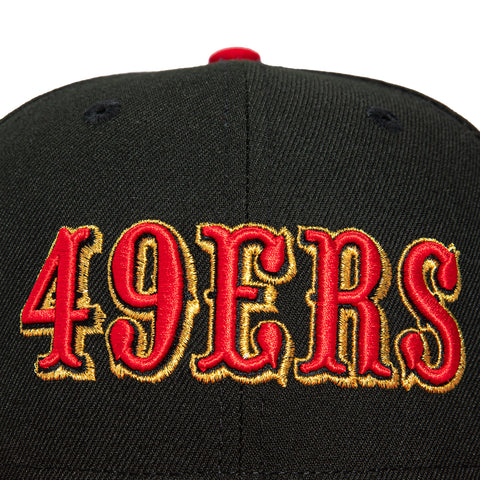 2TONE 49ERS RIVALRY WORD BLK/RED New Era