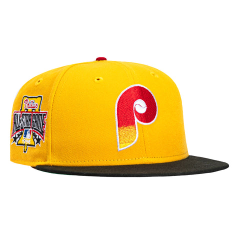 New Era 59Fifty Just Desserts Philadelphia Phillies 1996 All Star Game Patch 1979 Gradient Hat - Yellow, Black New Era