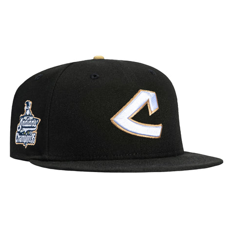 New Era 59Fifty Cleveland Guardians 1995 American League Champions Patch 1973 Hat - Black New Era