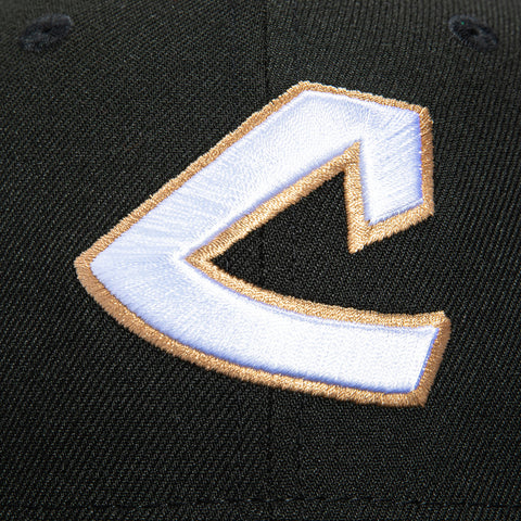 New Era 59Fifty Cleveland Guardians 1995 American League Champions Patch 1973 Hat - Black New Era