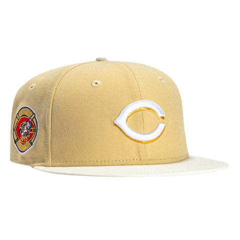New Era 59Fifty Cincinnati Reds 1970 All Star Game Patch Hat - Khaki, Stone New Era