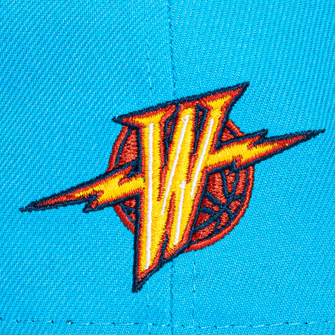 New Era 59Fifty Golden State Warriors 2000 All Star Game Patch Hat - Neon Blue, Navy New Era