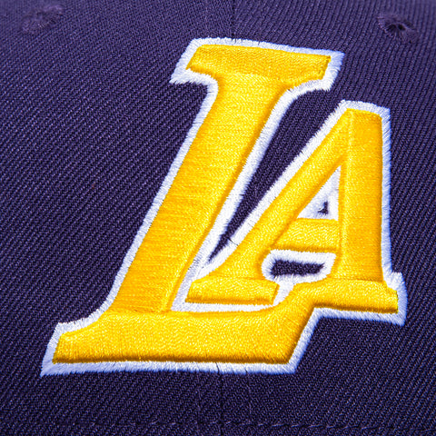 New Era 59Fifty Los Angeles Lakers 2002 All Star Game Patch LA Hat - Purple New Era