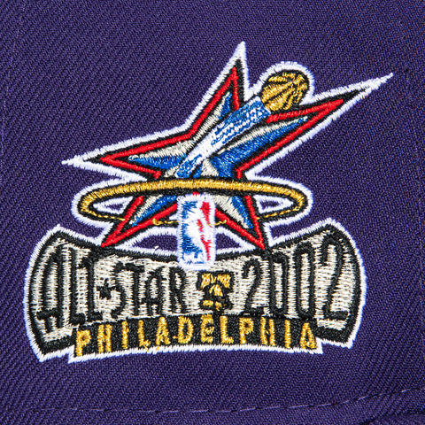 New Era 59Fifty Los Angeles Lakers 2002 All Star Game Patch LA Hat - Purple New Era