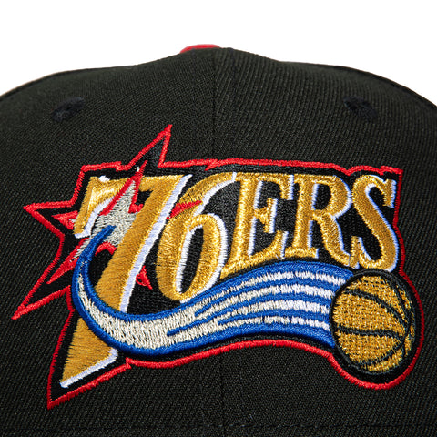 New Era 59Fifty Philadelphia 76ers 2001 All Star Game Patch 1997 Alternate Hat - Black New Era