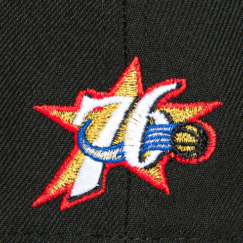 New Era 59Fifty Philadelphia 76ers 2001 All Star Game Patch 1997 Alternate Hat - Black New Era