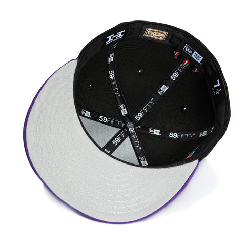 New Era 59Fifty Toronto Raptors 2000 All Star Game Patch 1995 Alternate Hat - Black, Purple New Era