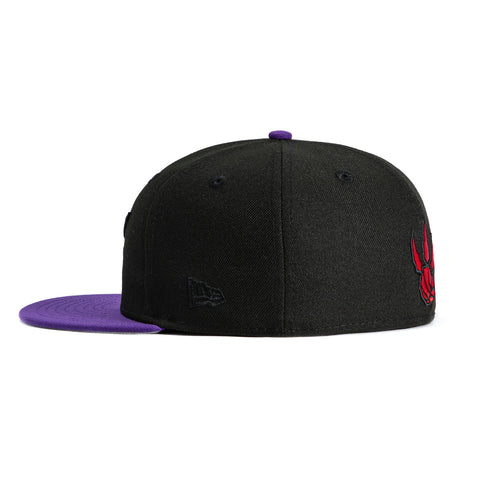 New Era 59Fifty Toronto Raptors 2000 All Star Game Patch 1995 Alternate Hat - Black, Purple New Era