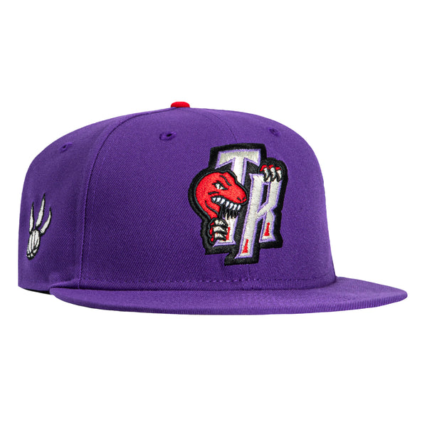 New Era 59Fifty Toronto Raptors Logo Patch 1995 TR Hat - Purple