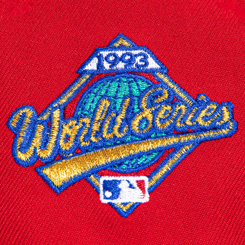 New Era 59Fifty Toronto Blue Jays 1993 World Series Patch Hat - Red New Era