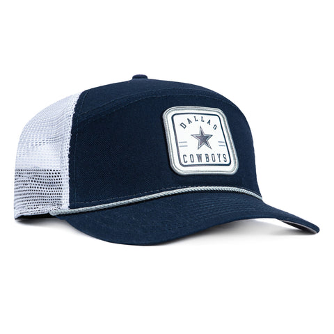 New Era 9Seventy Dallas Cowboys Rope Trucker Stretch Snapback Hat - Navy, White Dallas Cowboys