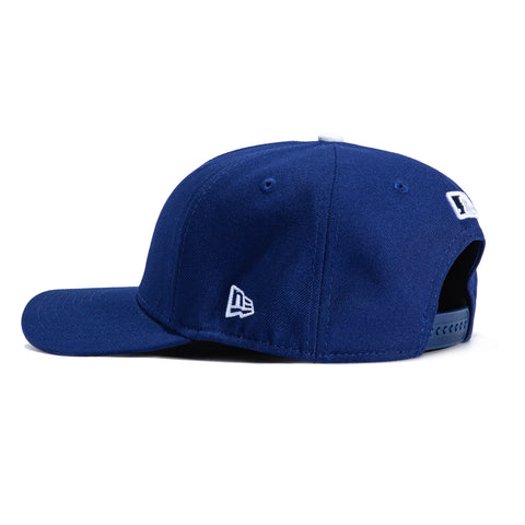 New Era 9Seventy Los Angeles Dodgers Back-To-Back World Series Champions Circle Patch Snapback Hat - Royal New Era