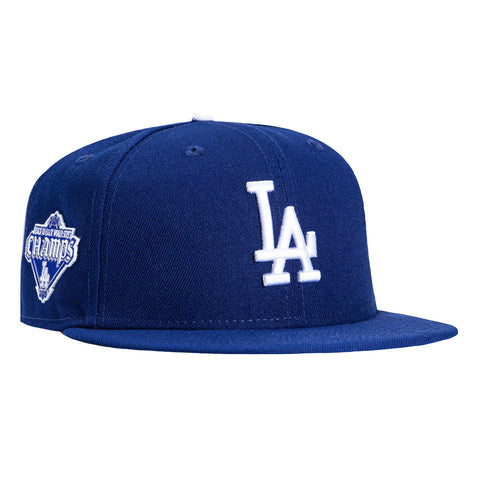 New Era 9Fifty Los Angeles Dodgers Back-to-Back World Series Champions Diamond Patch Snapback Hat - Royal New Era