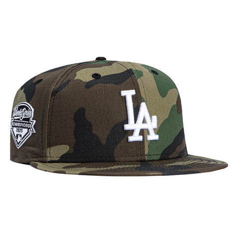 New Era 9Fifty Los Angeles Dodgers 2025 World Series Champions Patch Snapback Hat - Camo New Era