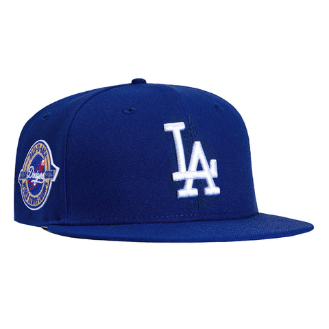New Era 59Fifty Los Angeles Dodgers Back-To-Back World Series Champions Circle Patch Hat - Royal New Era