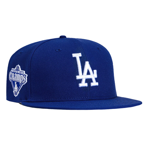 New Era 59Fifty Los Angeles Dodgers Back-To-Back World Series Champions Diamond Patch Hat - Royal New Era