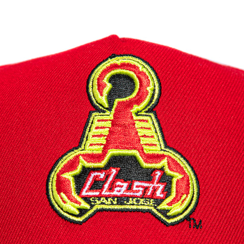 New Era 9Forty A-Frame San Jose Earthquakes Clash Patch Snapback Hat - Red, Black New Era