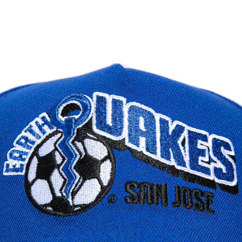 New Era 9Forty A-Frame San Jose Earthquakes Since 1974 Patch Snapback Hat - Royal, Black New Era