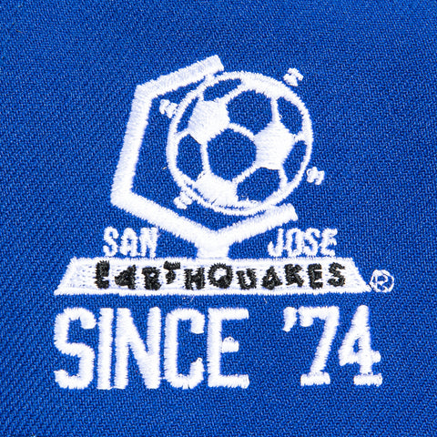 New Era 9Forty A-Frame San Jose Earthquakes Since 1974 Patch Snapback Hat - Royal, Black New Era