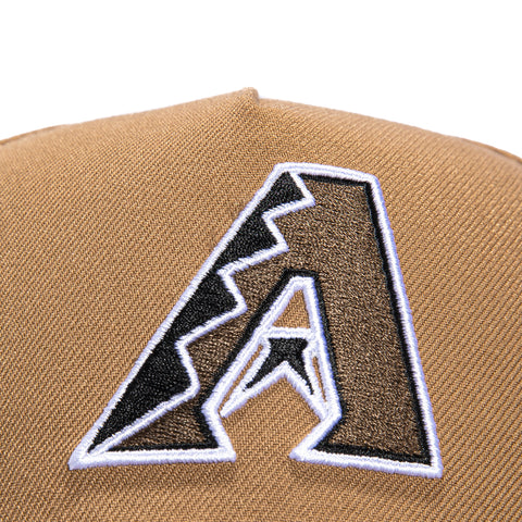 New Era 9Forty A-Frame Arizona Diamondbacks Inaugural Patch A Snapback Hat - Khaki, Brown New Era