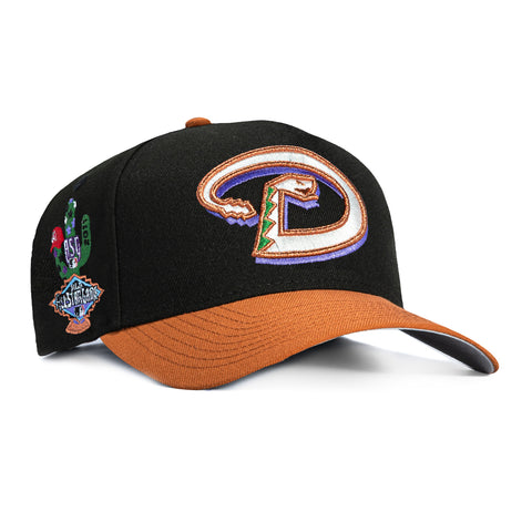 New Era 9Forty A-Frame Arizona Diamondbacks 2011 All Star Game Patch D Snapback Hat - Black, Khaki New Era