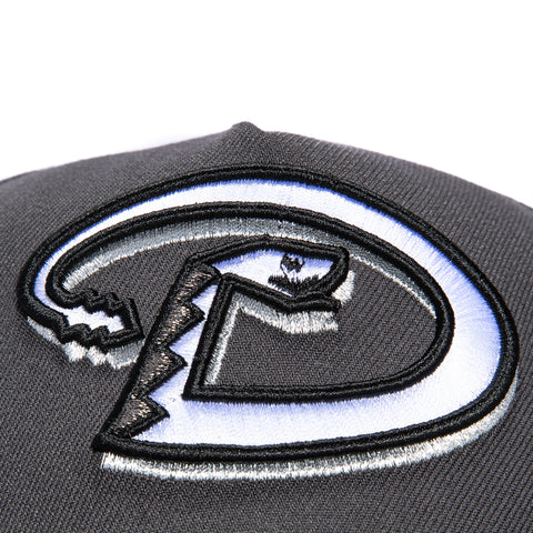 New Era 9Forty A-Frame Arizona Diamondbacks Inaugural Patch D Snapback Hat - Graphite, Black New Era