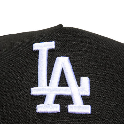 New Era 9Forty A-Frame Los Angeles Dodgers 50th Anniversary Stadium Patch Snapback Hat - Black, Khaki New Era