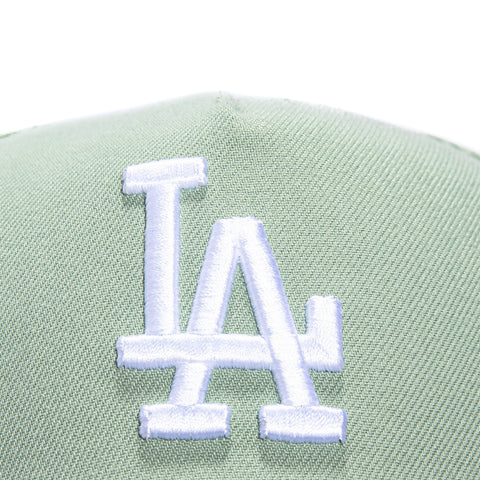 New Era 9Forty A-Frame Los Angeles Dodgers 60th Anniversary Stadium Patch Snapback Hat - Everest Green, Graphite New Era