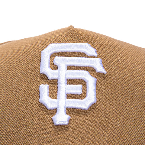 New Era 9Forty A-Frame San Francisco Giants 2010 World Series Patch Snapback Hat - Khaki, Brown New Era