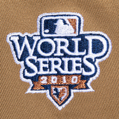 New Era 9Forty A-Frame San Francisco Giants 2010 World Series Patch Snapback Hat - Khaki, Brown New Era