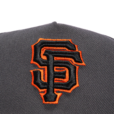 New Era 9Forty A-Frame San Francisco Giants 2000 Inaugural Patch Snapback Hat - Graphite, Black New Era