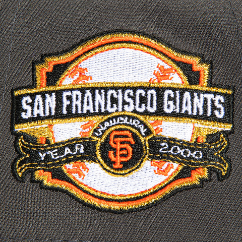 New Era 9Forty A-Frame San Francisco Giants 2000 Inaugural Patch Snapback Hat - Graphite, Black New Era