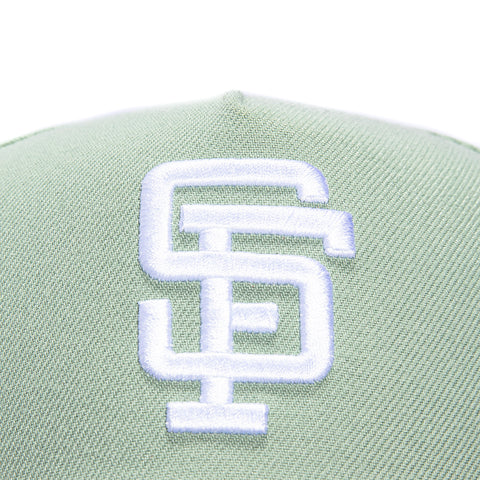 New Era 9Forty A-Frame San Francisco Giants 1989 World Series Patch Snapback Hat - Everest Green, Graphite New Era