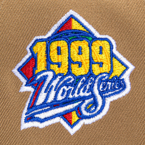 New Era 9Forty A-Frame New York Yankees 1999 World Series Patch Snapback Hat - Khaki, Brown New Era