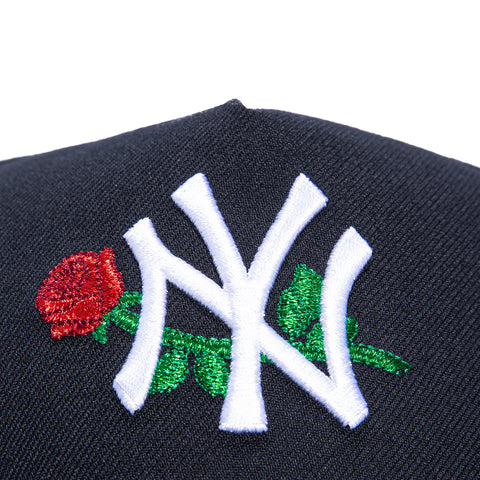 New Era 9Forty A-Frame New York Yankees Rose Snapback Hat - Navy New Era