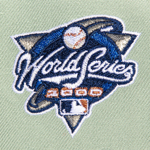 New Era 9Forty A-Frame New York Yankees 2000 World Series Patch Snapback Hat - Everest Green, Graphite New Era